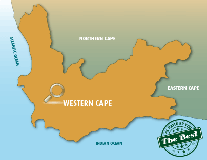 Self catering accommodation map